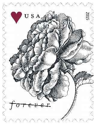 Wedding Vintage Rose Forevre Stamps