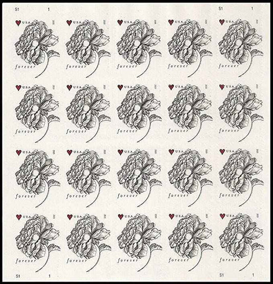 Wedding Vintage Rose Forevre Stamps