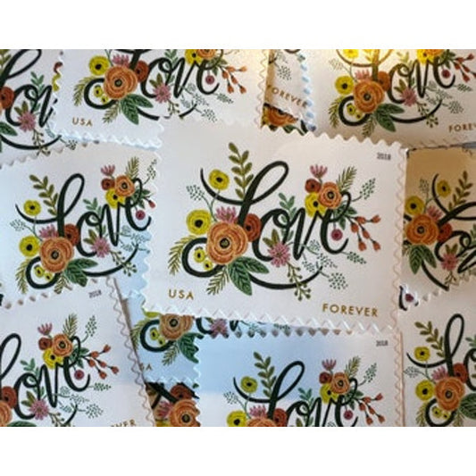 2018 Love Flourishes Forever Stamps 100pcs